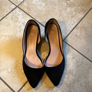 Black wedge dress shoes